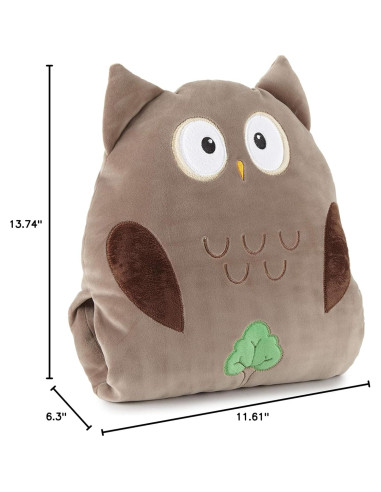 Pillow Pocket Plushies Shavel Oliver El Búho Micro Forro