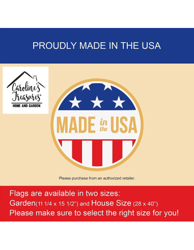 Bandera de Jardín American Foxhound Caroline's Treasures 27.9x38.1cm