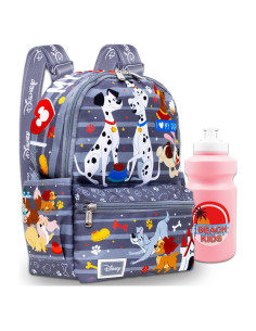 Mochila Mini de Perros Disney 33 cm con Botella de Agua