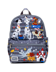 Mochila Mini de Perros Disney 33 cm con Botella de Agua 2