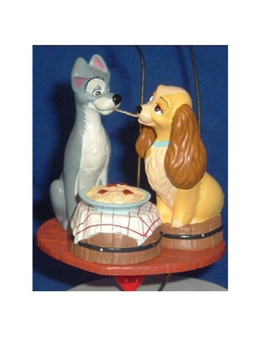 Figurita Hallmark Dama y el Vagabundo Cena de Espagueti 2003