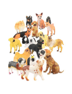 Juego de Figuras de Perros Liberty Imports 18 Piezas 10.16 cm