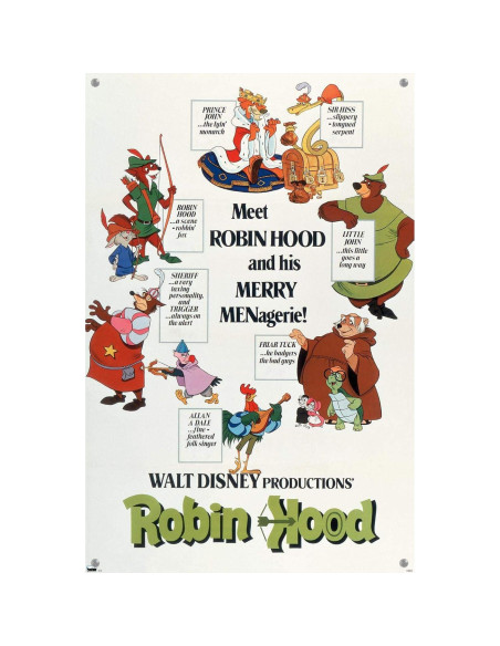 Póster de pared Disney Robin Hood Trends International 37x57cm