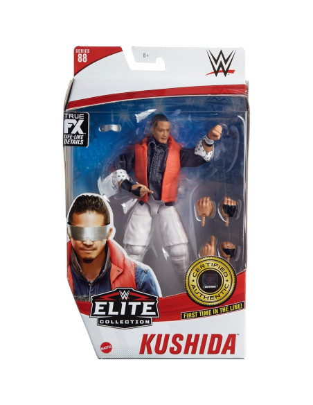 Figura de Acción WWE Elite Collection Kushida 15.24 cm Posable Figura de Acción WWE Elite Collection Kushida 15.24 cm Posable