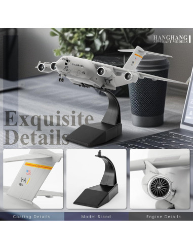 Modelo de Avión C-17 Global Overlord HANGHANG 1:200