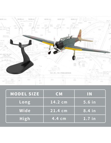 Modelo de avión militar Lose Fun Park tipo 97 Kate 1:72
