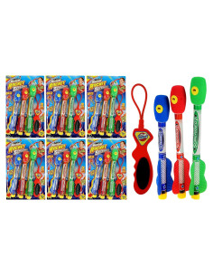 Lanzador de Cohetes Silbantes JA-RU 6 Paquetes 18 Cohetes