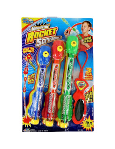 Lanzador de Cohetes Silbantes JA-RU 6 Paquetes 18 Cohetes 2