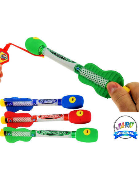 Lanzador de Cohetes Silbantes JA-RU 6 Paquetes 18 Cohetes