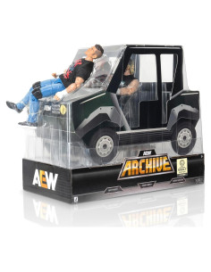 Carrito de Golf AEW Jazwares con Matt Hardy, Omega y Guevara