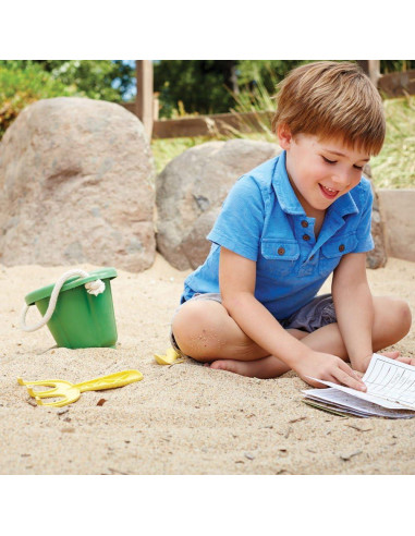 Juego de Arena Green Toys - 4 Piezas - Ecológico - Verde