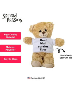 Osito de Peluche Cartero SpreadPassion 25.4 cm Regalo Bebé 2