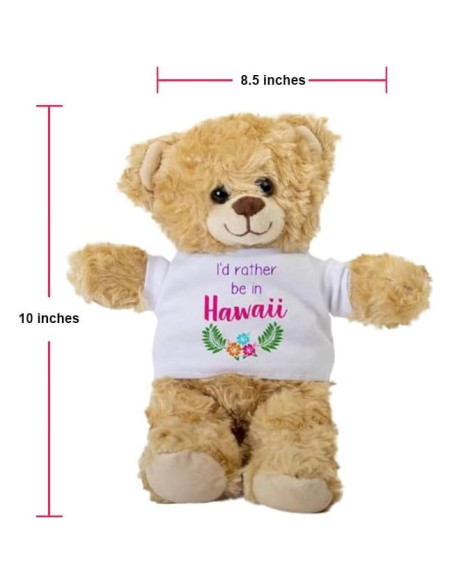 Oso de Peluche SpreadPassion 25.4 cm con Camiseta Blanca