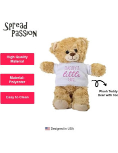 Osito de Peluche SpreadPassion 25.4 cm con Camiseta Blanca 2