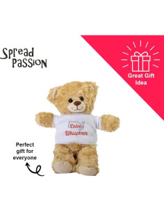 Osito de Peluche SpreadPassion 25.4 cm con Camiseta Blanca 2