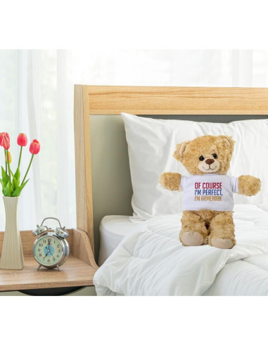 Oso de Peluche SpreadPassion 25.4 cm con Camiseta Blanca