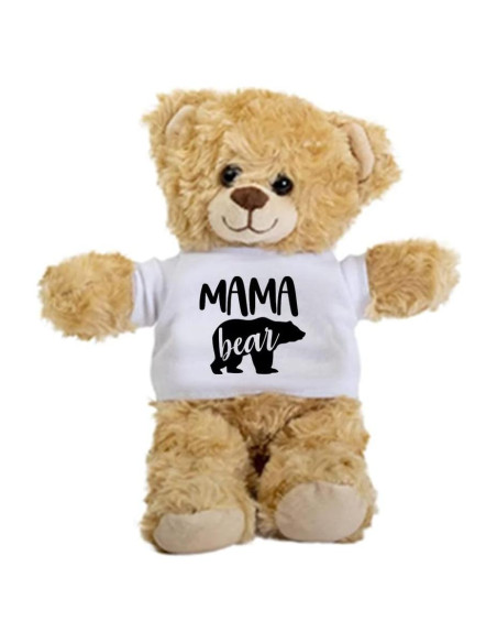 Oso de Peluche SpreadPassion 25.4 cm con Camiseta Blanca