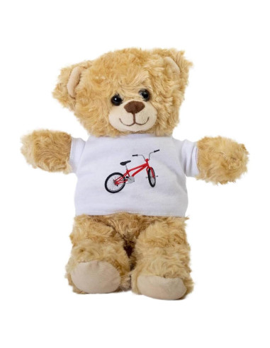 Oso de Peluche SpreadPassion 25.4 cm con Camiseta Blanca