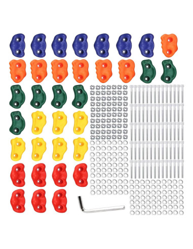 Agarraderas de Escalada Yaegoo 35 PCS para Niños - Hardware Incluido