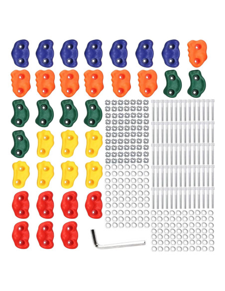 Agarraderas de Escalada Yaegoo 35 PCS para Niños - Hardware Incluido