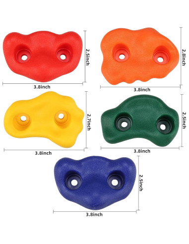 Agarraderas de Escalada Yaegoo 35 PCS para Niños - Hardware Incluido