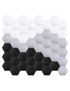 Paneles Acústicos Hexagonales 48 Pcs 30 x 26 x 15 cm Aislantes