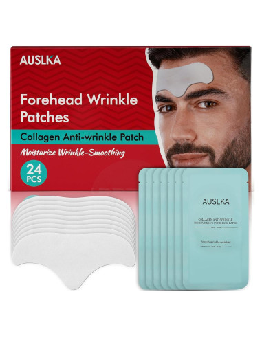 Parches Antienvejecimiento para Arrugas en la Frente AUSLKA 24PCS
