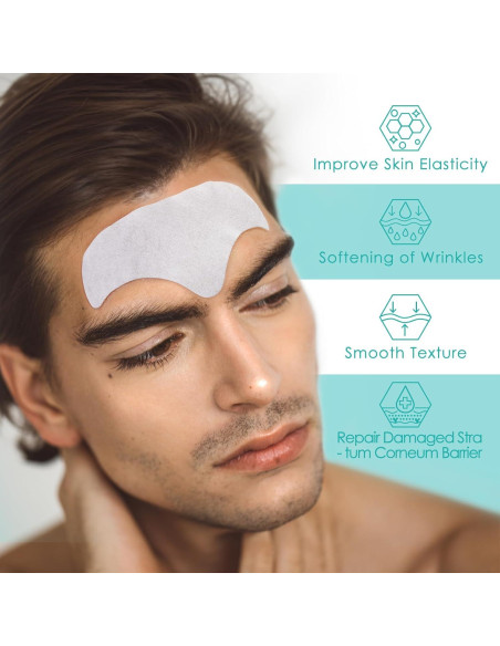 Parches Antienvejecimiento para Arrugas en la Frente AUSLKA 24PCS Parches Antienvejecimiento para Arrugas en la Frente AUSLKA 24PCS