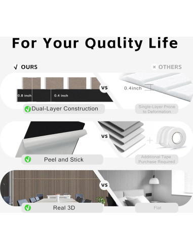 Paneles Acústicos Tejidos 120x60 cm 2 Pzs Camello y Negro