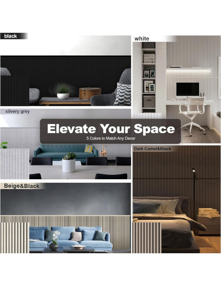 Paneles Acústicos Tejidos 120x60 cm 2 Pzs Camello y Negro Paneles Acústicos Tejidos 120x60 cm 2 Pzs Camello y Negro