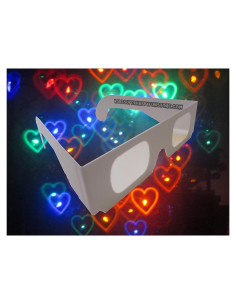 Gafas de Fuegos Artificiales Corazones - 50 Piezas APO