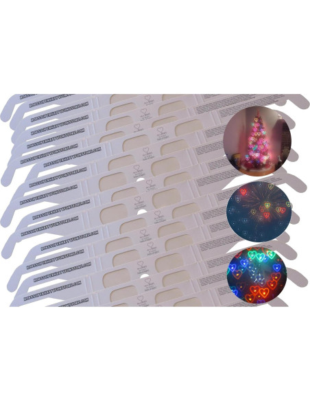 Gafas de Fuegos Artificiales Corazones - 50 Piezas APO