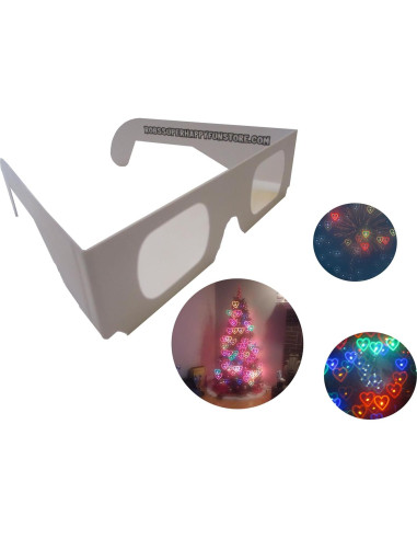 Gafas de Fuegos Artificiales Corazones - 50 Piezas APO