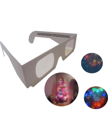 Gafas de Fuegos Artificiales Corazones - 50 Piezas APO