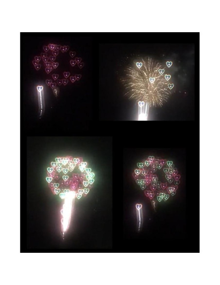 Gafas de Fuegos Artificiales Corazones - 50 Piezas APO