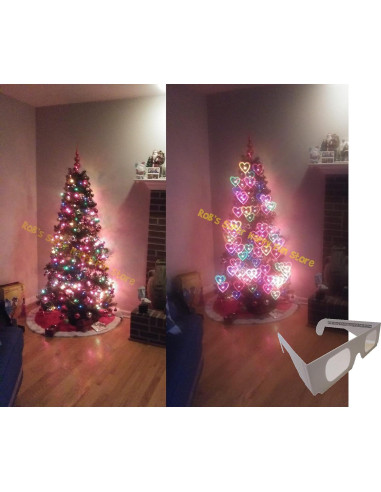 Gafas de Fuegos Artificiales Corazones - 50 Piezas APO