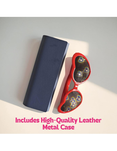 Gafas de Difracción Corazón SAIONJI con Estuche de Metal