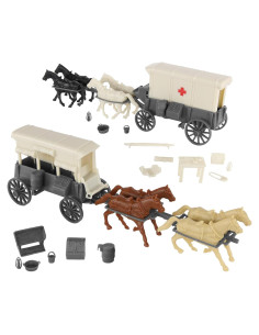 Carrozas de Ambulancia Guerra Civil Americana BMC 1:32