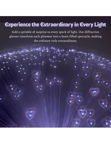 Gafas de Difracción Corazón SAIONJI con Estuche de Metal
