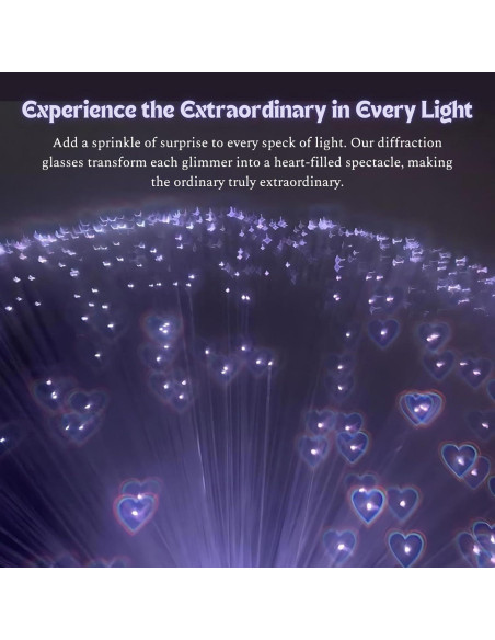 Gafas de Difracción Corazón SAIONJI con Estuche de Metal