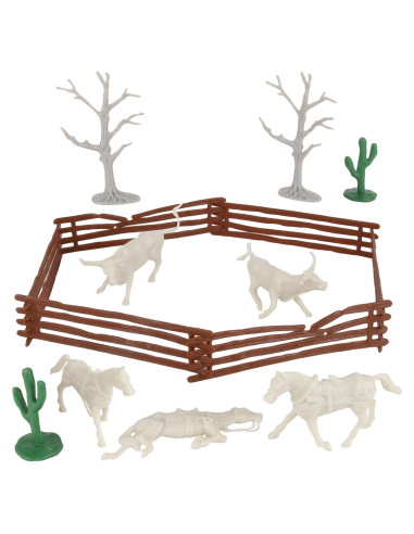 Juego de 15 Figuras de Rancho Desértico BMC Toys - Accesorios