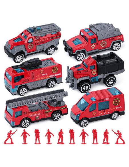Juego de Juguetes de Bomberos LOVESTOWN 50PCS para Niños Juego de Juguetes de Bomberos LOVESTOWN 50PCS para Niños