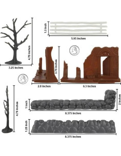 Set de Accesorios de Ruinas de Mansión BMC - 13 Piezas 2