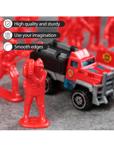 Juego de Juguetes de Bomberos LOVESTOWN 50PCS para Niños