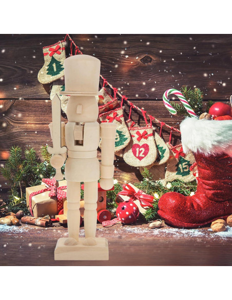 Adorno de Navidad Soldado de Nuez de Madera SEWACC 20.5cm