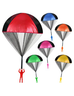 Juguetes Paracaídas Jishi para Niños - Paquete de 6 Unidades