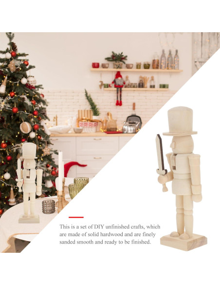 Adorno de Navidad Soldado de Nuez de Madera SEWACC 20.5cm