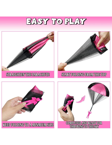 Juguetes Paracaídas Jishi para Niños - Paquete de 6 Unidades