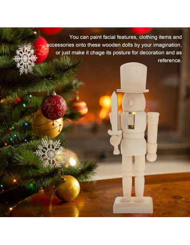 Adorno de Navidad Soldado de Nuez de Madera SEWACC 20.5cm