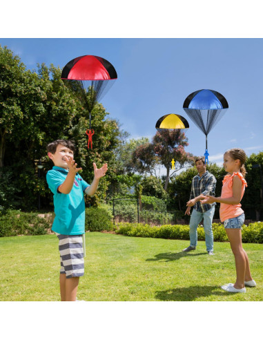 Juguetes Paracaídas Jishi para Niños - Paquete de 6 Unidades